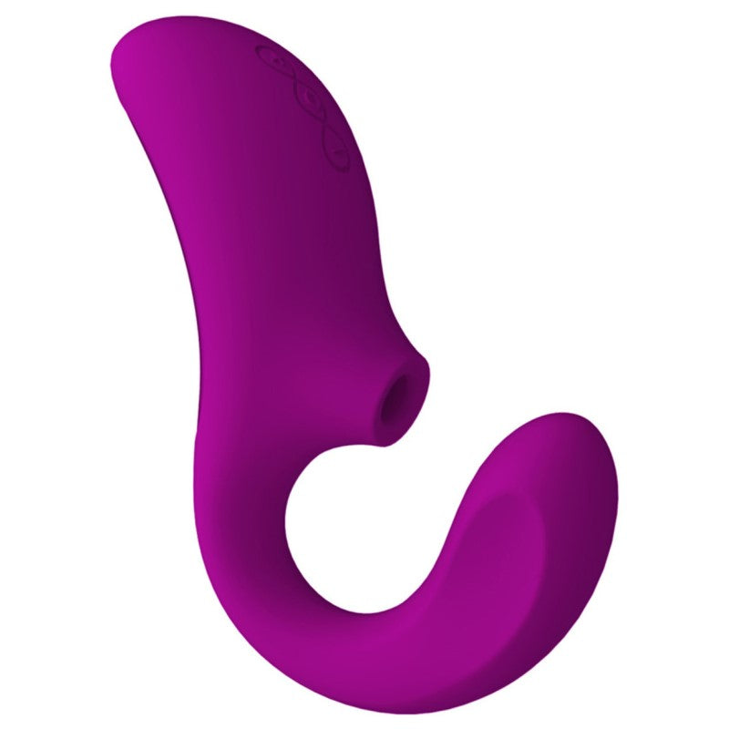 Lelo Enigma Dual Stimulation Sonic Massager - Purple - side view