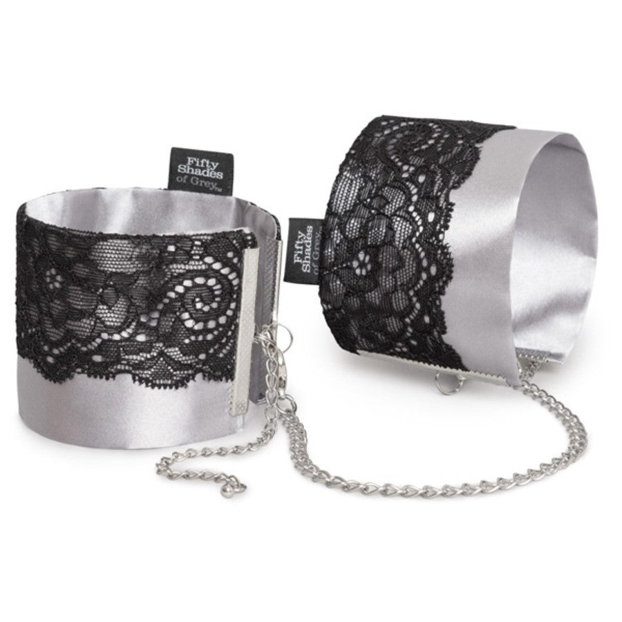 Fifty Shades of Grey Play Nice Satin & Lace Wrist Cuffs