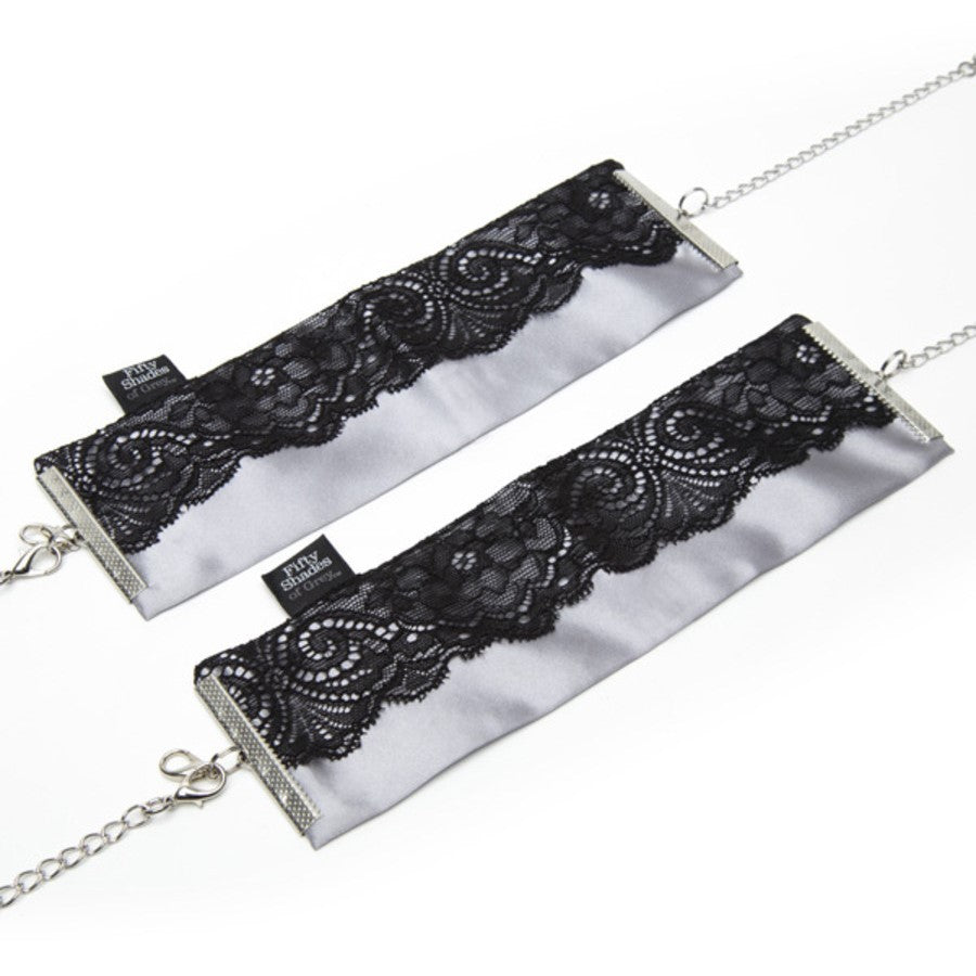 Fifty Shades of Grey Play Nice Satin & Lace Wrist Cuffs