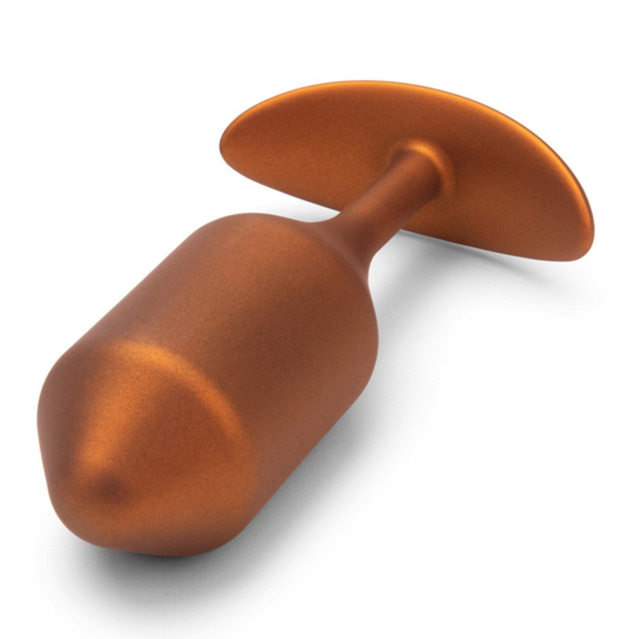 Buy B-Vibe Snug Plug 4 Anal Plug - side View - Bronze