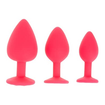 Daytona Red Silicone Red Diamond Anal Plug