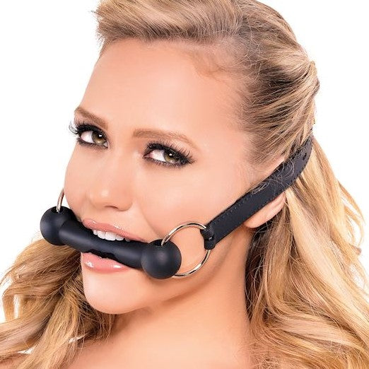 girl use Easy Toys Fetish Collection Silicone Bit Gag