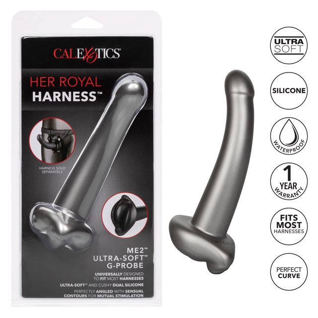 CalExotics Her Royal Harness Me2 Ultra Soft G-Probe Dildo features