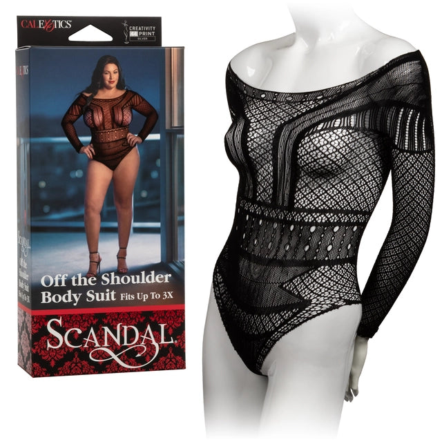 CalExotics Scandal Off-the-Shoulder Lace Body Suit