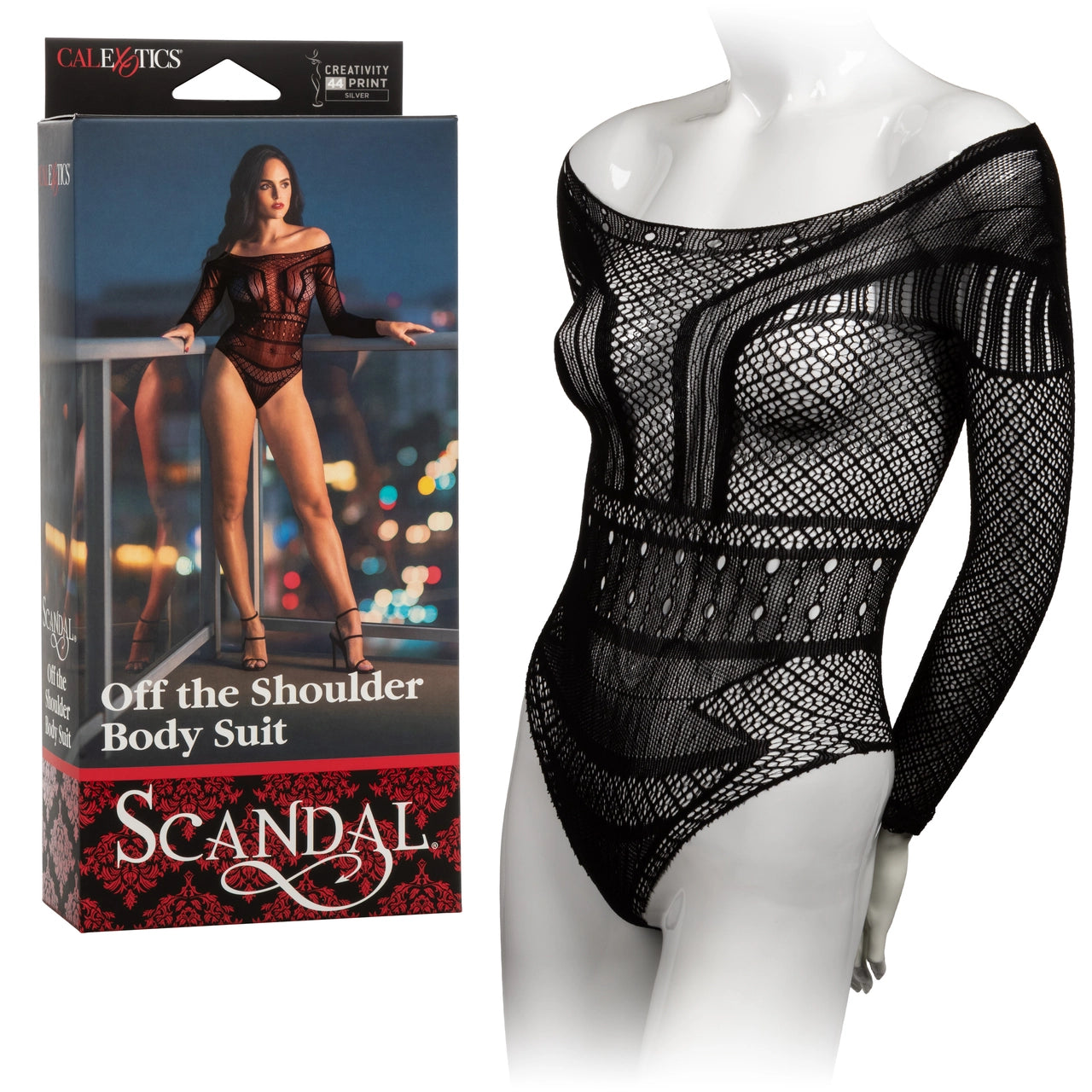 CalExotics Scandal Off-the-Shoulder Lace Body Suit