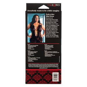 CalExotics Scandal Peek-a-Boo Lace Mini Dress