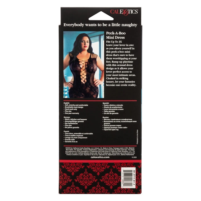 CalExotics Scandal Peek-a-Boo Lace Mini Dress