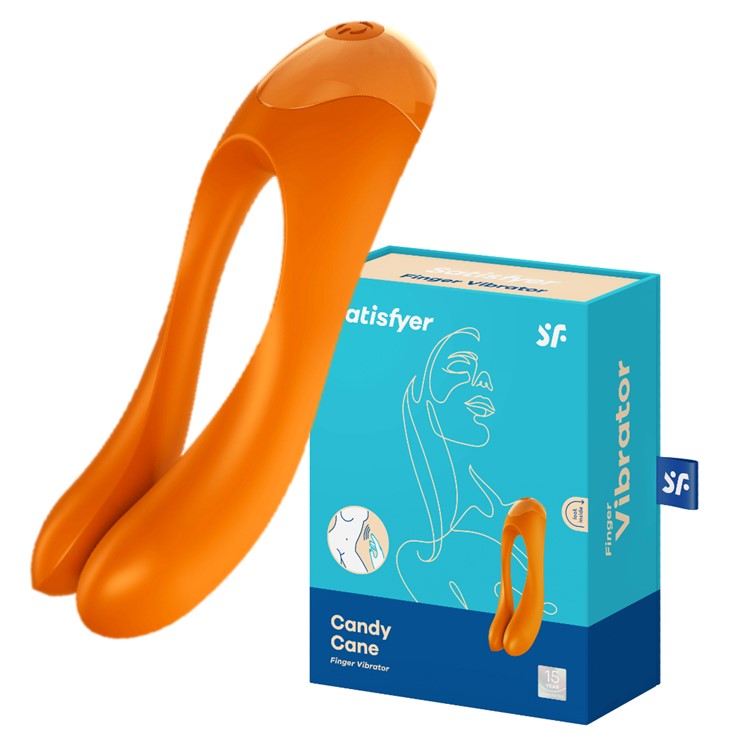 Satisfyer Candy Cane Finger Vibrator Wild Fantasy Satisfyer Candy Cane Finger Vibrator Wild Fantasy
