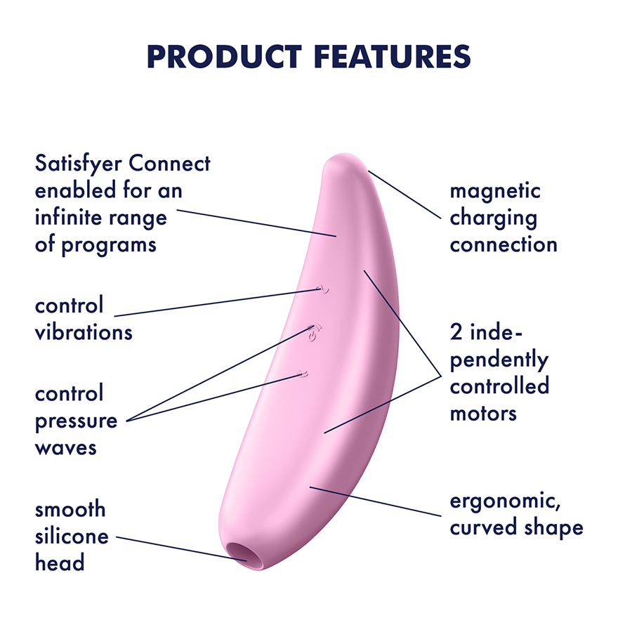 Satisfyer Curvy 3+ Vibrating Clitoral Stimulator