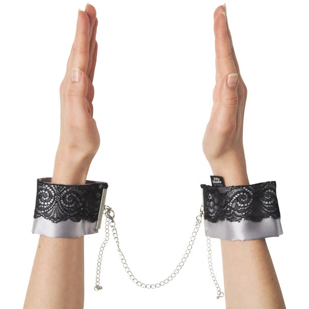 Fifty Shades of Grey Play Nice Satin & Lace Wrist Cuffs