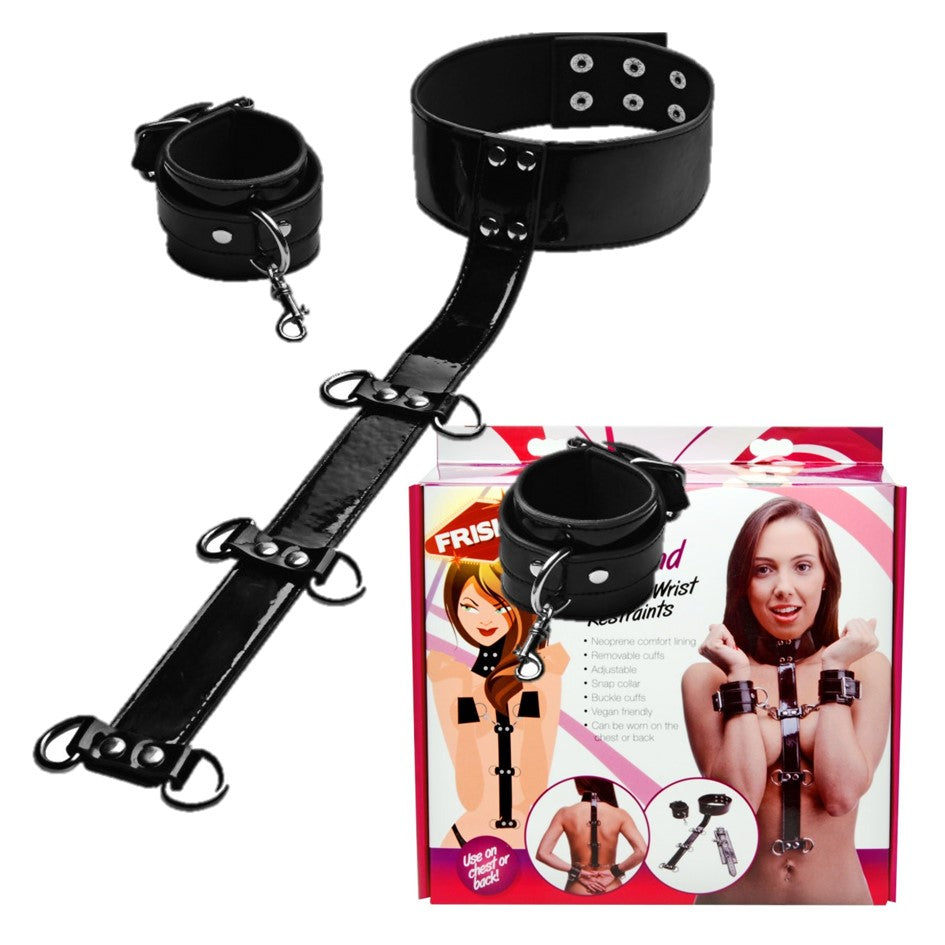 Frisky Bondage Bound Around Neck to Wrist Restraints