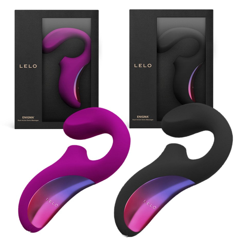 Lelo Enigma Dual Stimulation Sonic Massager - Purple & Black