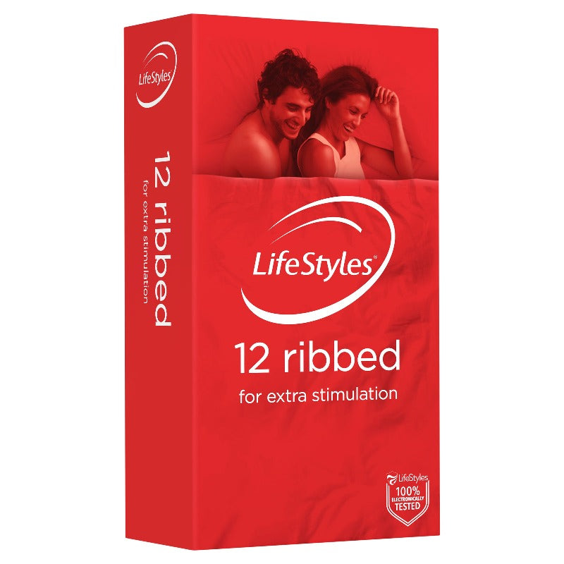 LifeStyles Ribbed Condoms 12pc