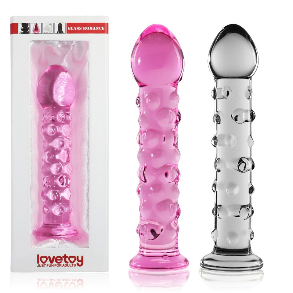 Lovetoy Glass Nodules Romance 2 7" Dildo