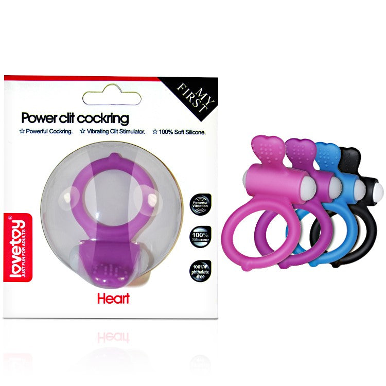 Lovetoy Power Clit Vibrating Heart Cockring