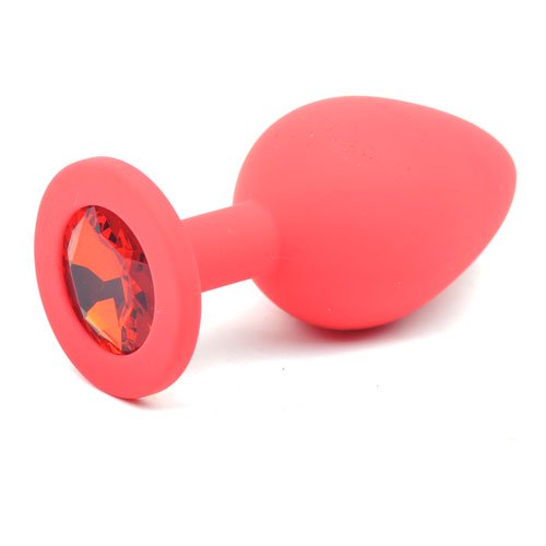 Daytona Red Silicone Red Diamond Anal Plug