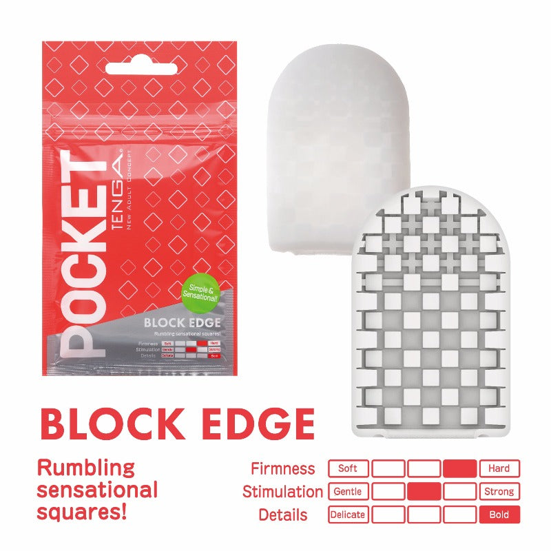 Tenga Pocket Masturbation Sleeve: Block Edge