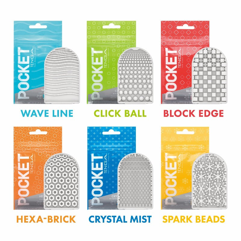 Tenga Pocket Masturbation Sleeve: Wave Line