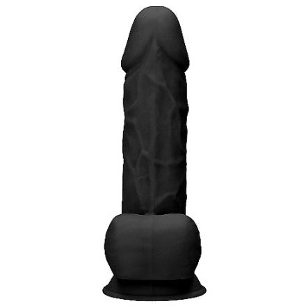 Real Rock Silicone Dual Density Dildo with Balls 8.5"