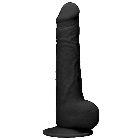 Real Rock Silicone Dual Density Dildo with Balls 9.5"