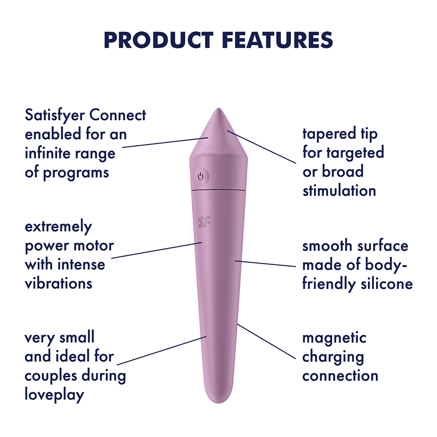 Satisfyer Ultra Power Bullet 8 Mini Vibrator Features