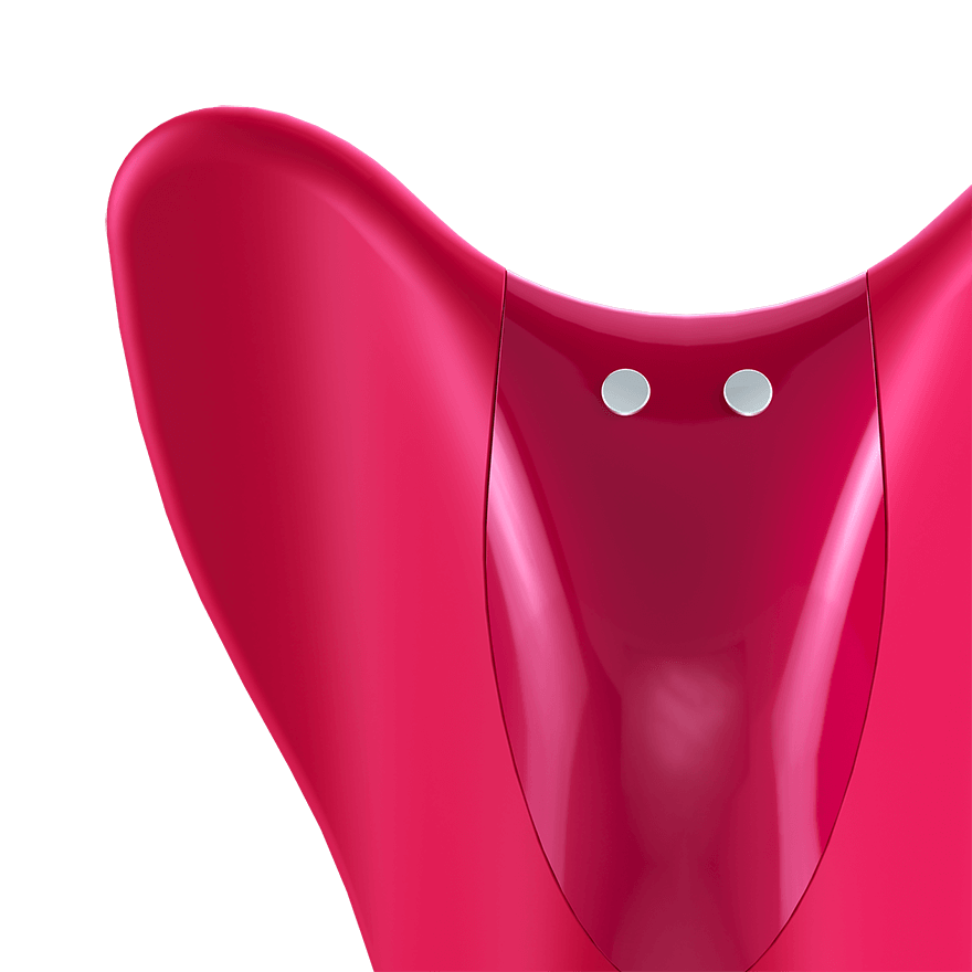 Satisfyer High Fly Finger Vibrator - red close up view