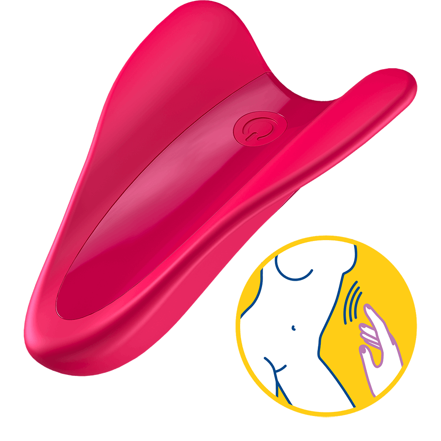 Satisfyer High Fly Finger Vibrator - Red