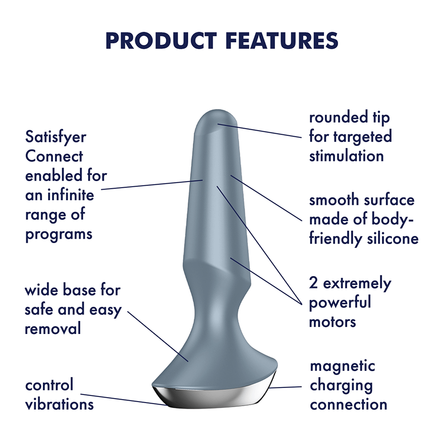 Satisfyer Plug-ilicious 2 Vibrating Anal Plug product features