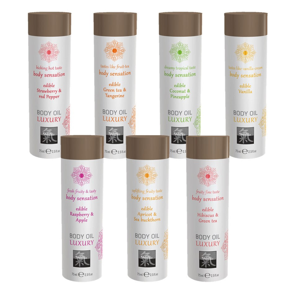 Shiatsu Luxury Edible Massage Body Oil 75ml