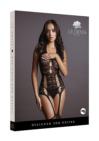 Shots: Le Désir Lace Suspender Body Stocking