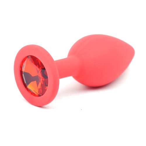 Daytona Red Silicone Red Diamond Anal Plug