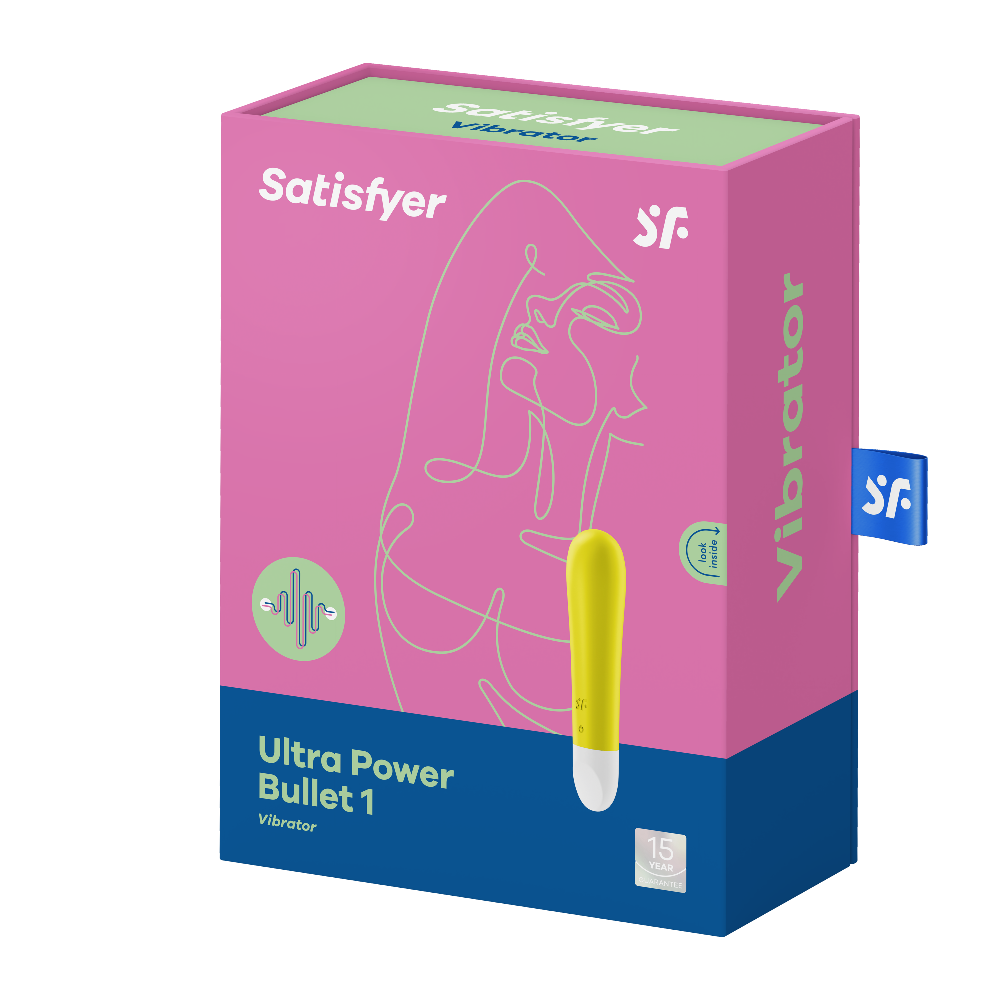 Satisfyer Ultra Power Bullet 1 Mini Vibrator - Yellow - Box