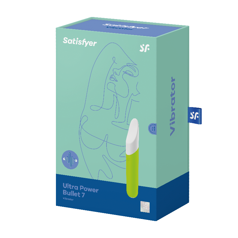 Satisfyer Ultra Power Bullet 7 Mini Vibrator - Lime - Box