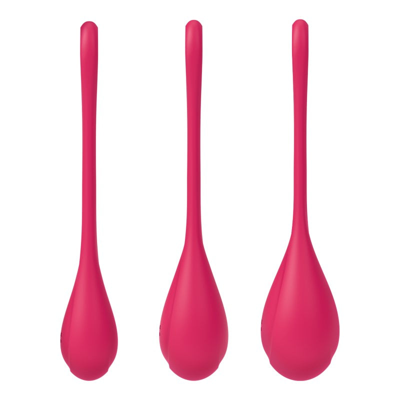 Satisfyer Yoni 1 Power Balls 3pc Set - Red