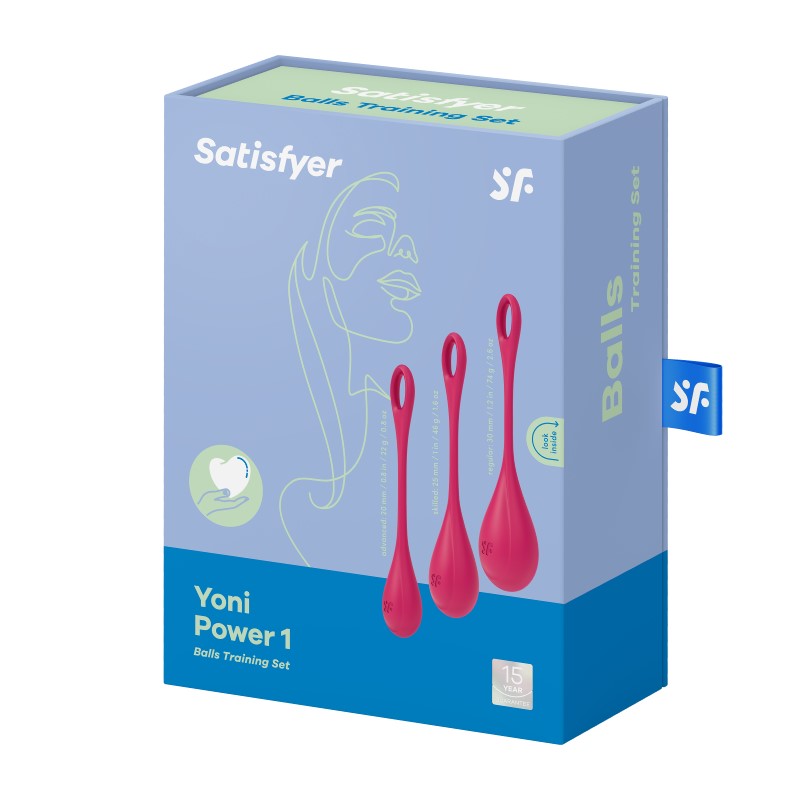 Satisfyer Yoni 1 Power Balls 3pc Set box