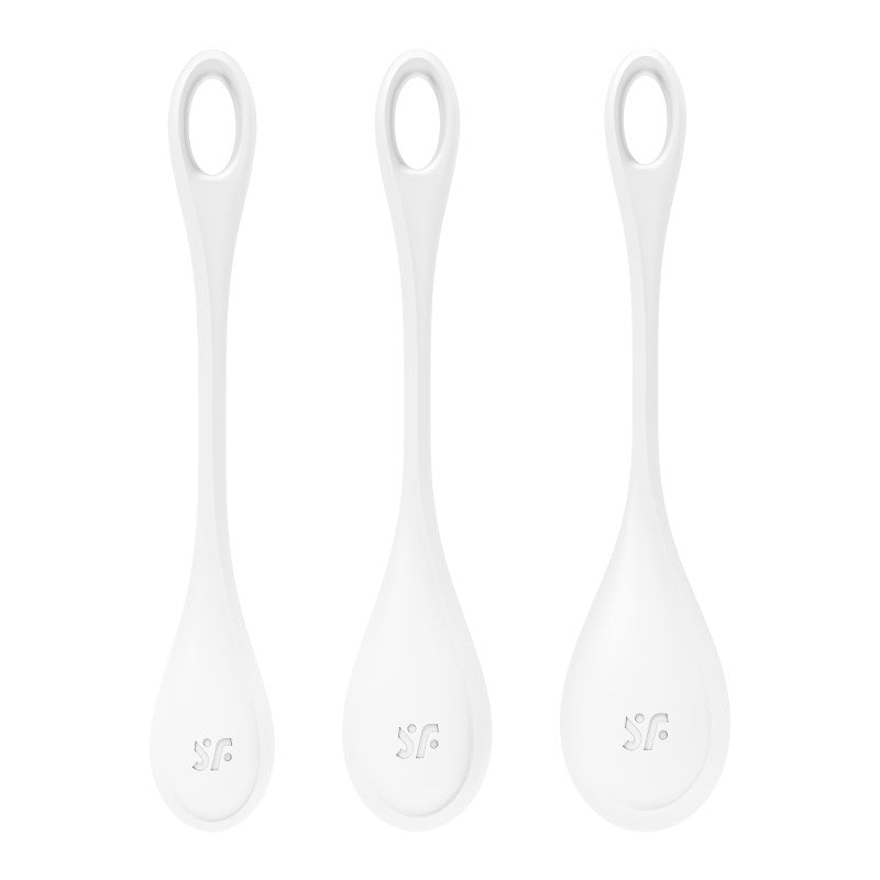 Satisfyer Yoni 1 Power Balls 3pc Set - White