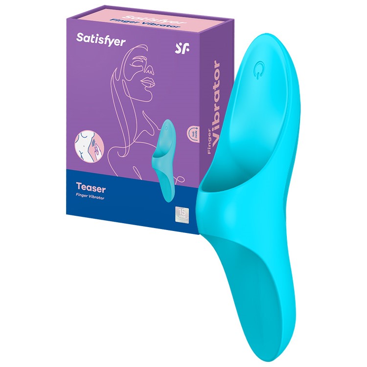 Satisfyer Teaser Finger Vibrator - Blue