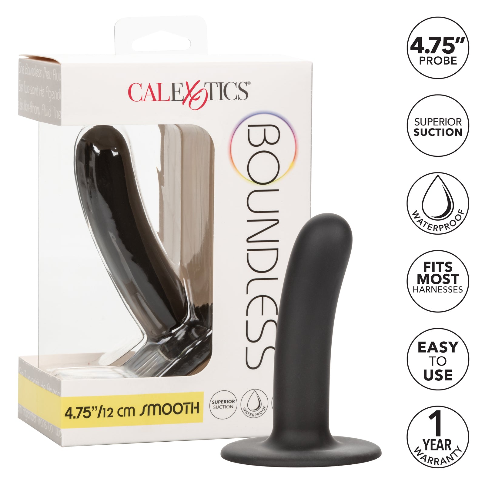 CalExotics Boundless Smooth Dildo with box