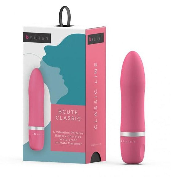 B-Swish Bcute Classic Intimate Vibrating Massager Pink with Box