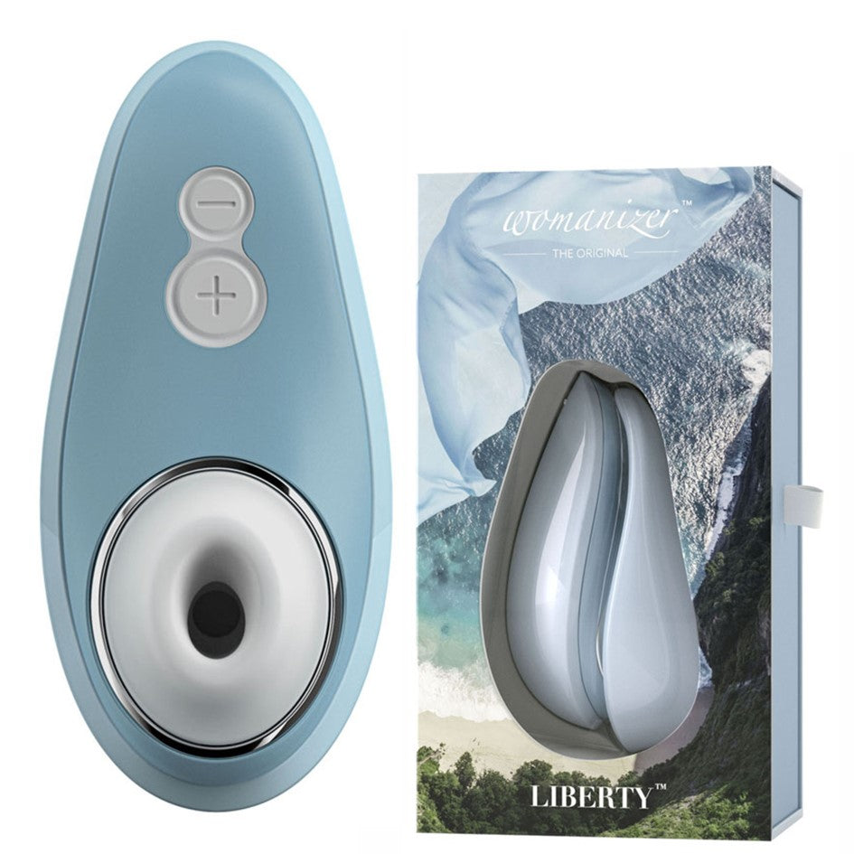 Womanizer Liberty Air Pulse Clitoral Vibrator - Blue