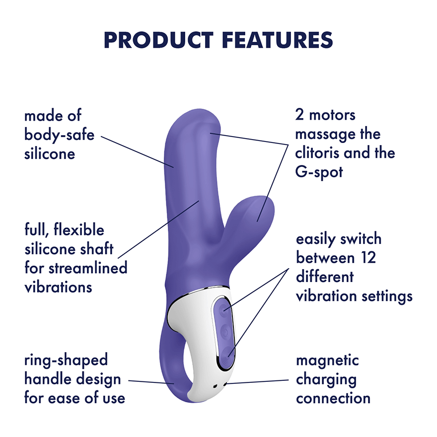 Satisfyer Vibes Magic Bunny Rabbit Vibrator  product features