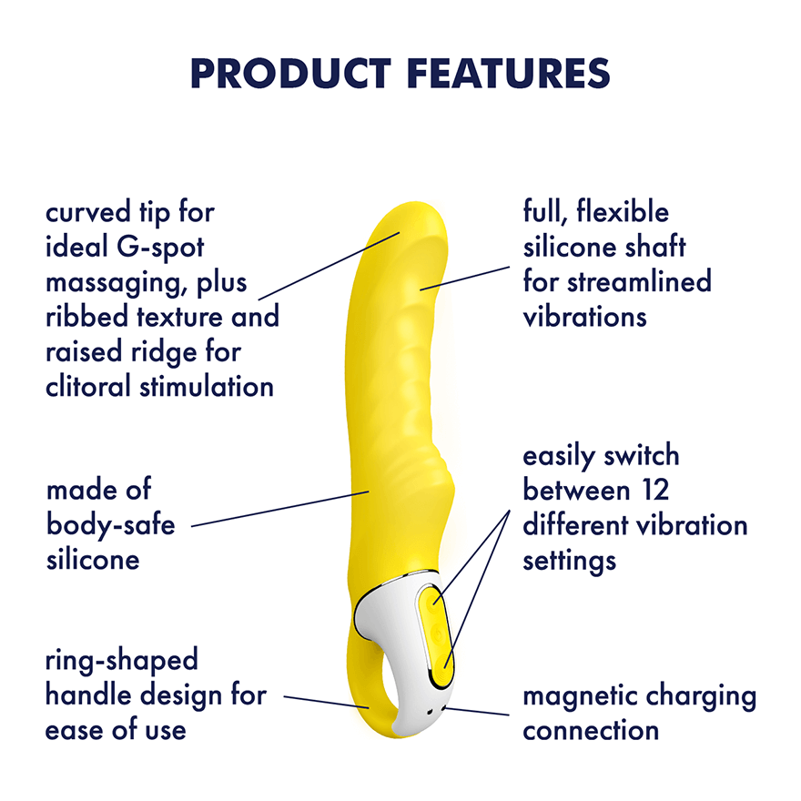 Satisfyer Vibes Yummy Sunshine G-Spot Vibrator Dimensions