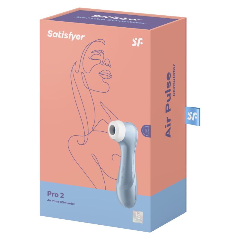 satisfyer pro 2 waterproof vibrator blue box