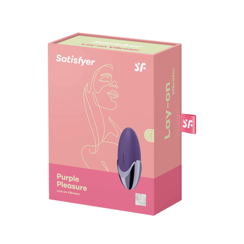 Satisfyer Lay-On 1 Purple Pleasure Mini Vibrator box