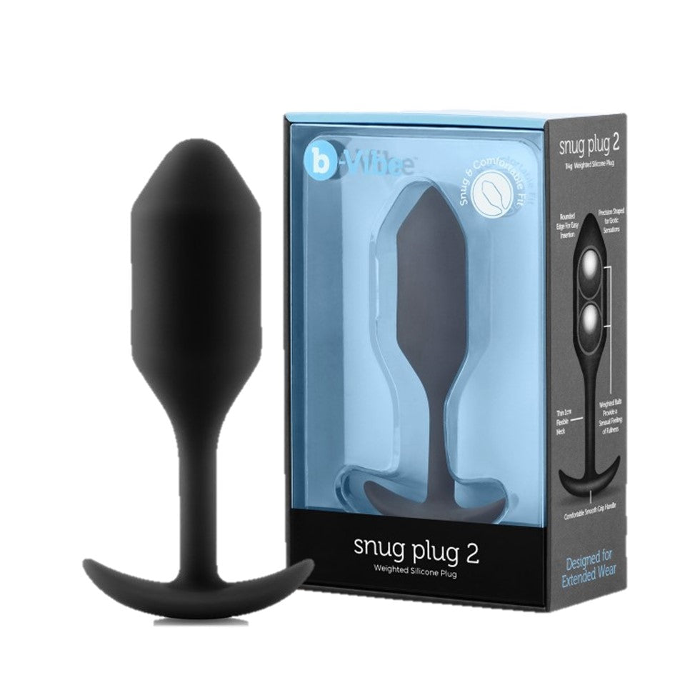 B-Vibe Snug Plug 2 Anal Plug-black