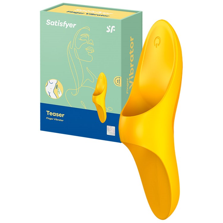 Satisfyer Teaser Finger Vibrator - yellow